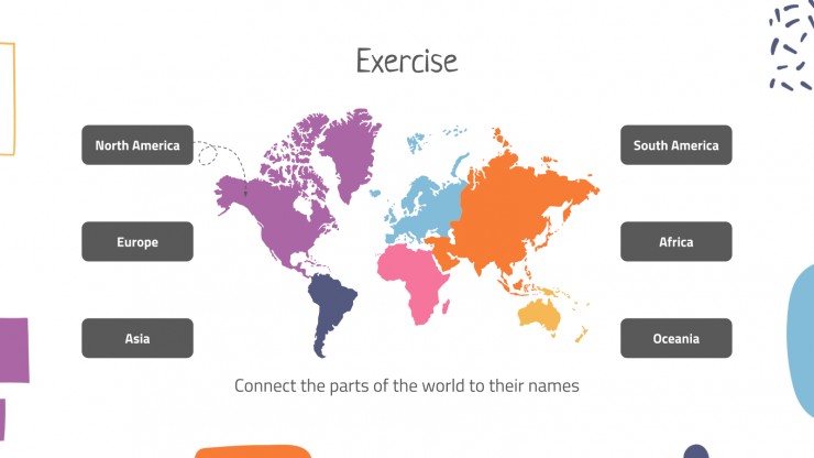 World countries lesson presentation template