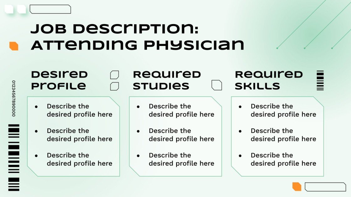 Hospital Staff Job Descriptions Google Slides & PowerPoint