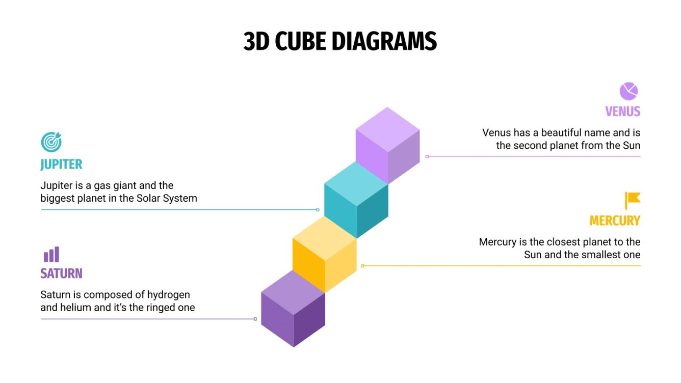 3D cube diagram | Template for Google Slides & PowerPoint