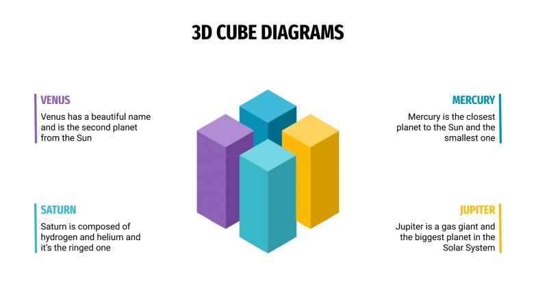 3D cube diagram | Template for Google Slides & PowerPoint