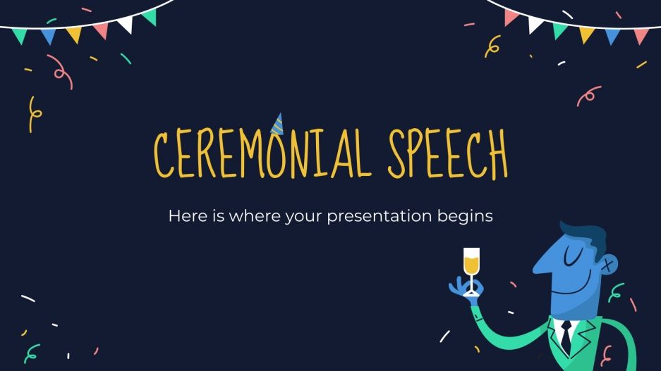 Ceremonial Speech Template for Google Slides & PowerPoint