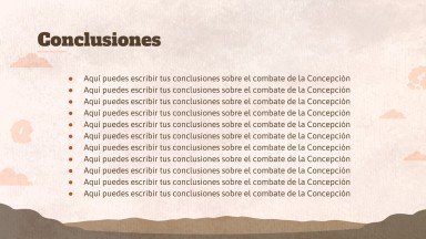 Plantilla de presentación Clase de historia sobre el Combate de La Concepción