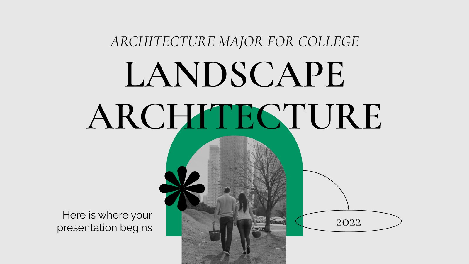 Modelo de apresentação Especialização em arquitetura paisagística