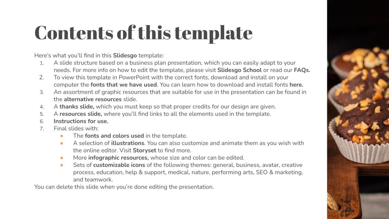 Dessert & Pastry Shop Business Plan Google Slides & PPT