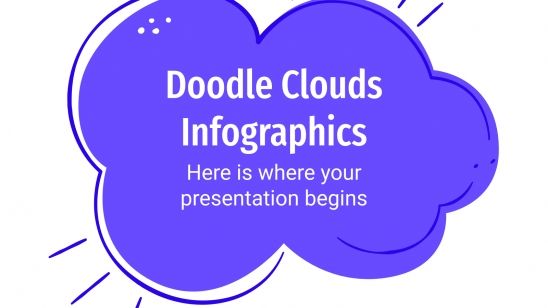 Doodle Clouds infographics presentation template