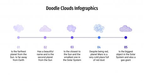 Doodle Clouds infographics presentation template