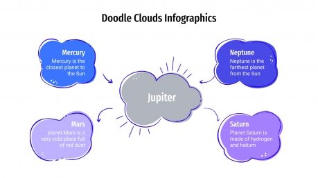 Doodle Clouds infographics presentation template