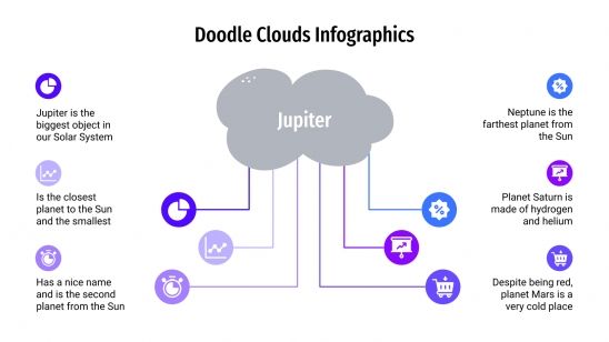 Doodle Clouds infographics presentation template