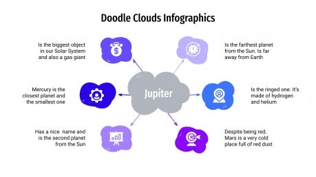 Doodle Clouds infographics presentation template