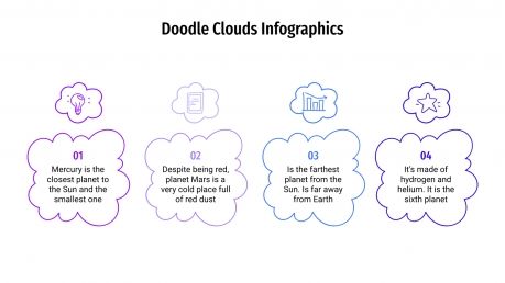 Doodle Clouds infographics presentation template