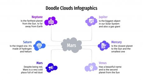 Doodle Clouds infographics presentation template