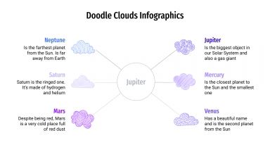 Doodle Clouds infographics presentation template