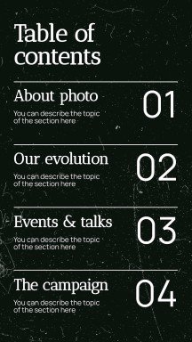 National Photograph Month in USA presentation template 