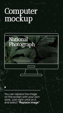 National Photograph Month in USA presentation template 