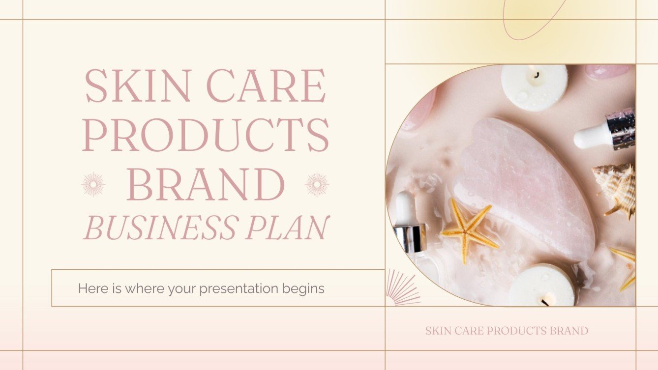 Skin Care Products Brand Business Plan  Google Slides & PPT