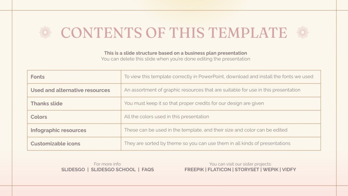 Skin Care Products Brand Business Plan Google Slides & PPT