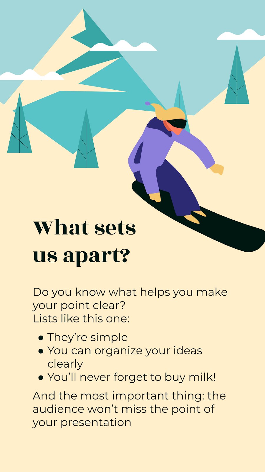Let's Go Snowboarding IG Stories Google Slides & PPT