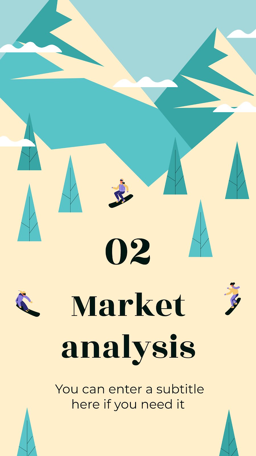 Let's Go Snowboarding IG Stories Google Slides & PPT