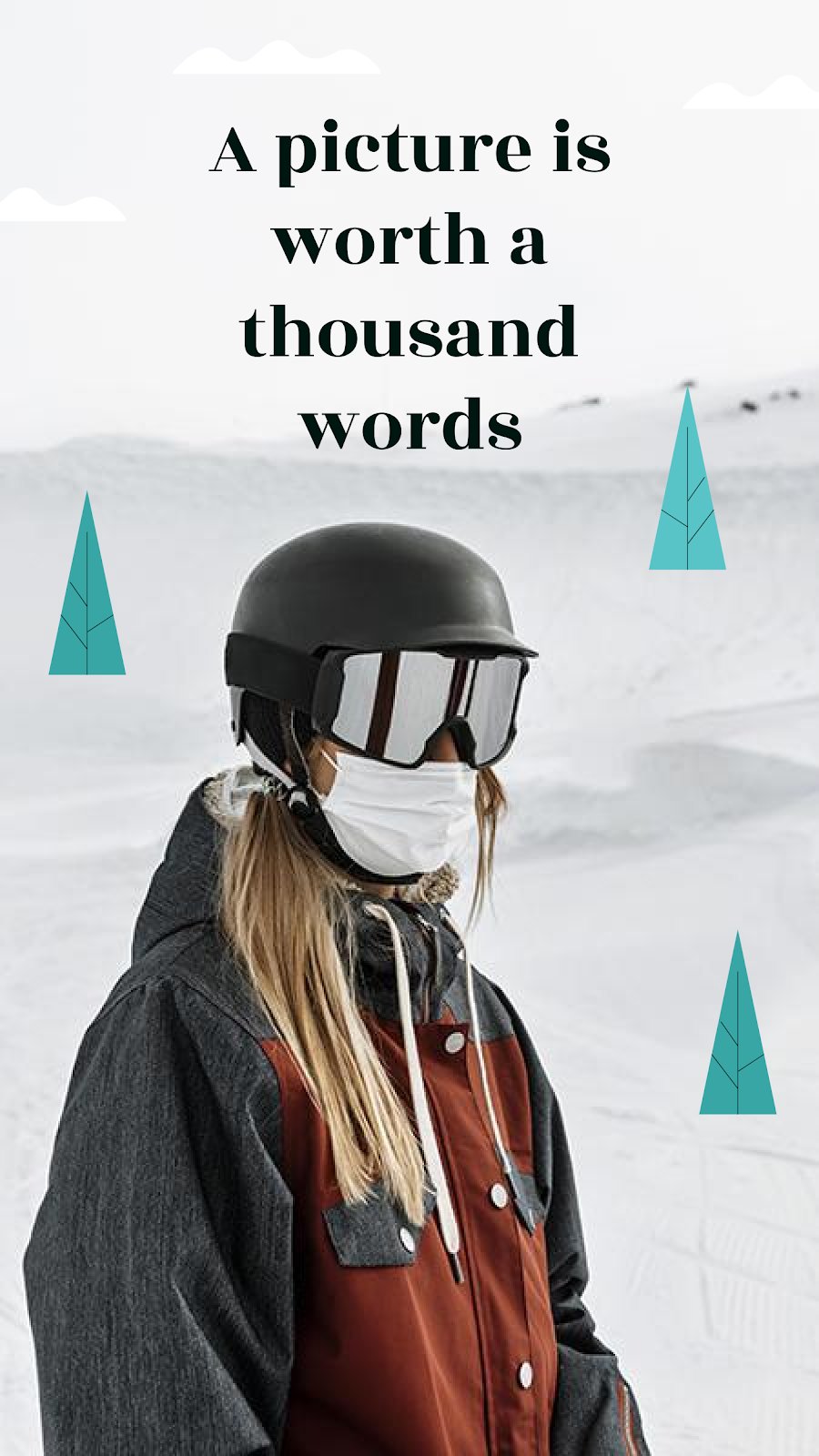 Let's Go Snowboarding IG Stories Google Slides & PPT