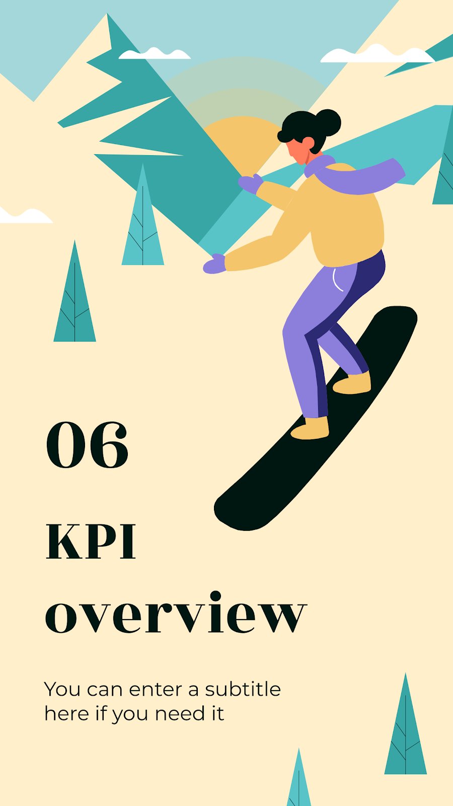 Let's Go Snowboarding IG Stories Google Slides & PPT