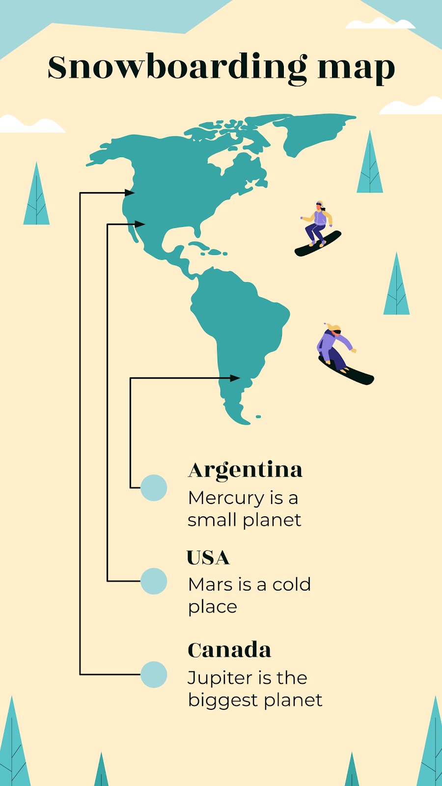 Let's Go Snowboarding IG Stories Google Slides & PPT