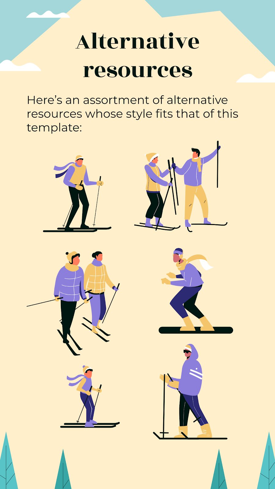 Let's Go Snowboarding IG Stories Google Slides & PPT