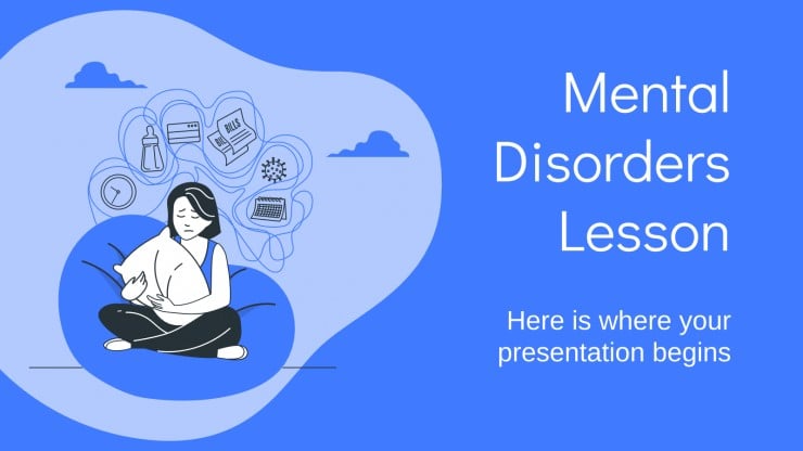 Mental Disorders Lesson presentation template 