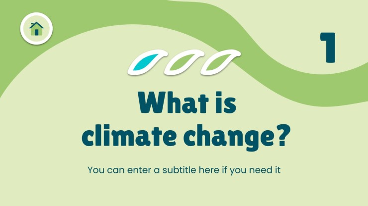 Changement climatique Modèles de présentation