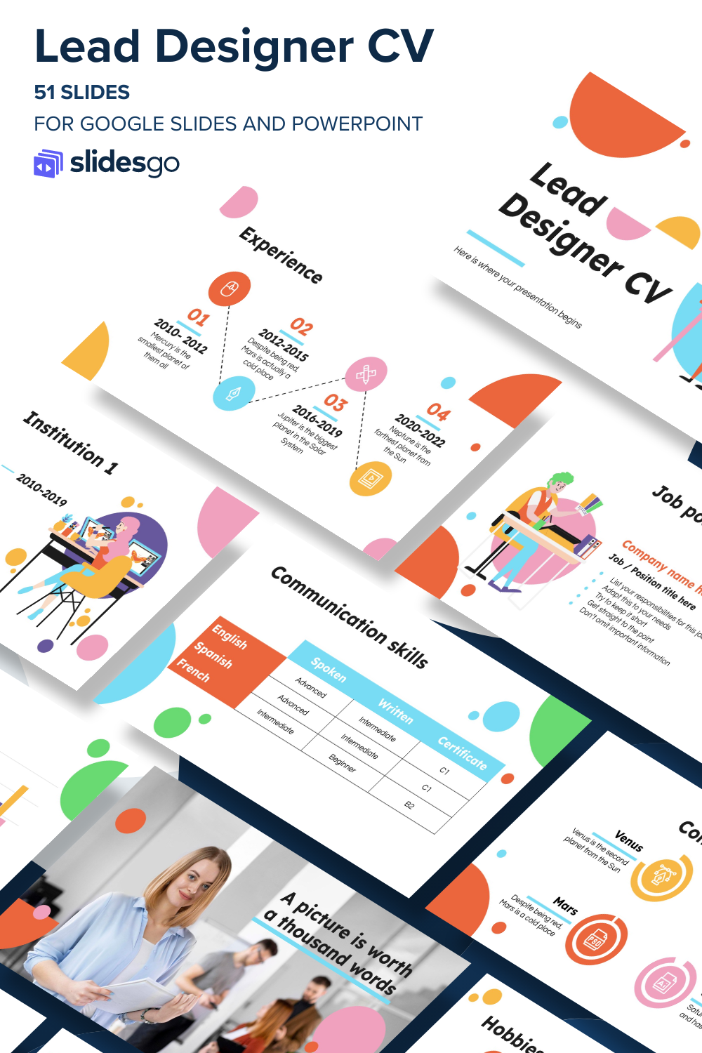 Lead Designer CV | Google Slides & PowerPoint