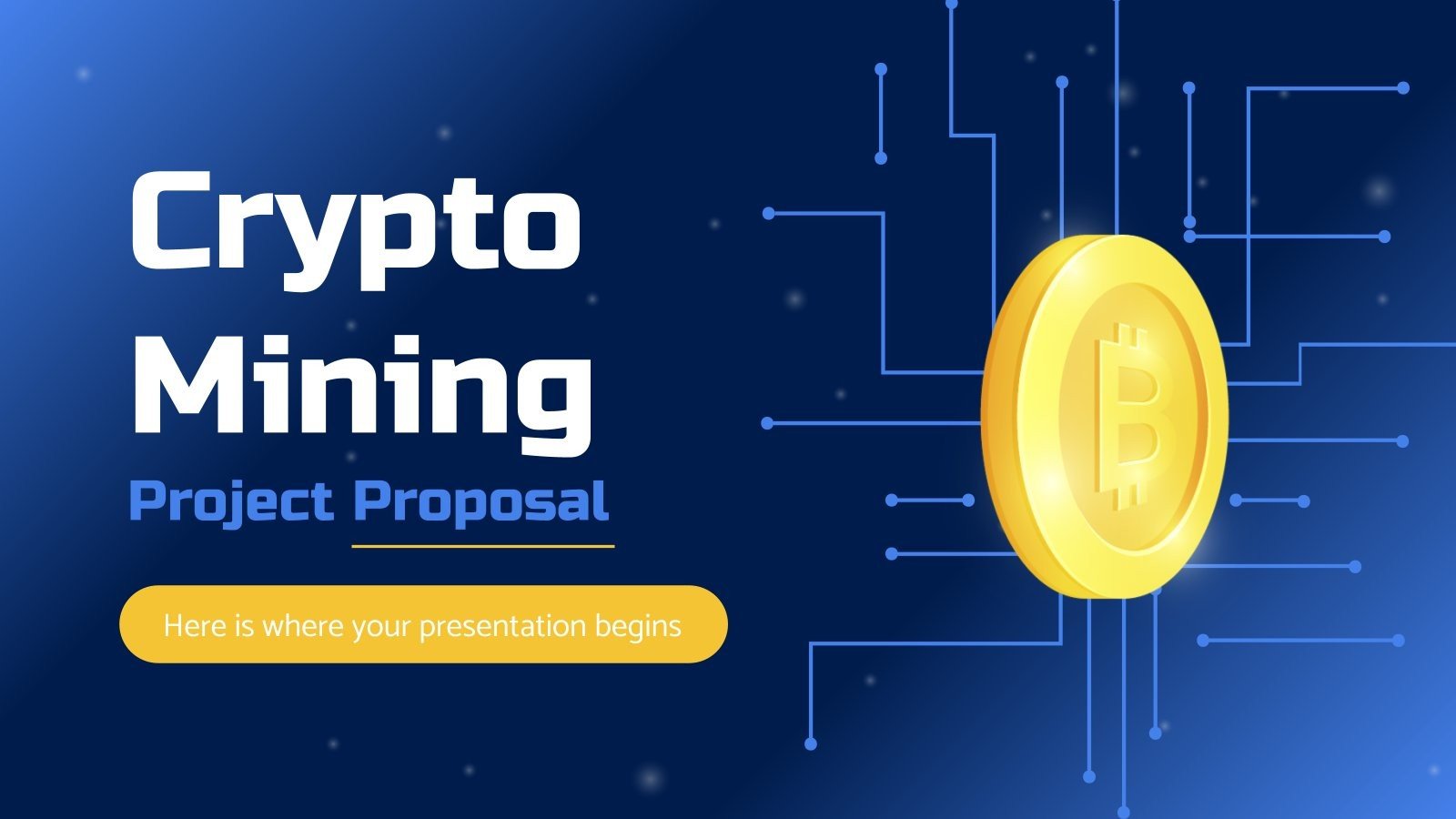 암호 화폐 채굴 프로젝트 제안 프레젠테이션 템플릿