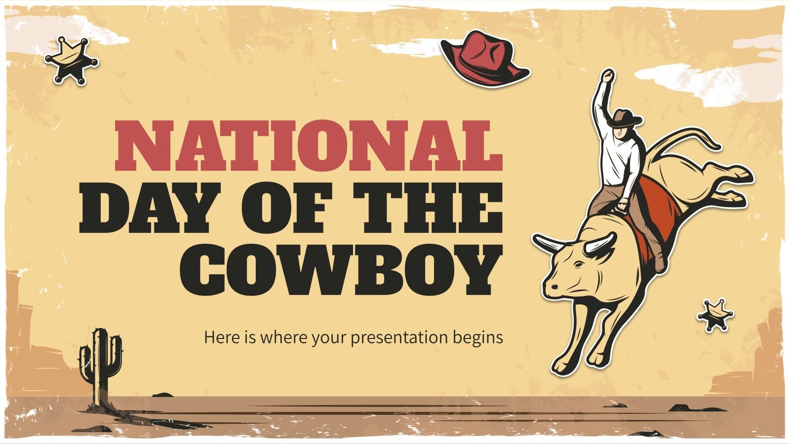 National Day of the Cowboy Google Slides & PowerPoint