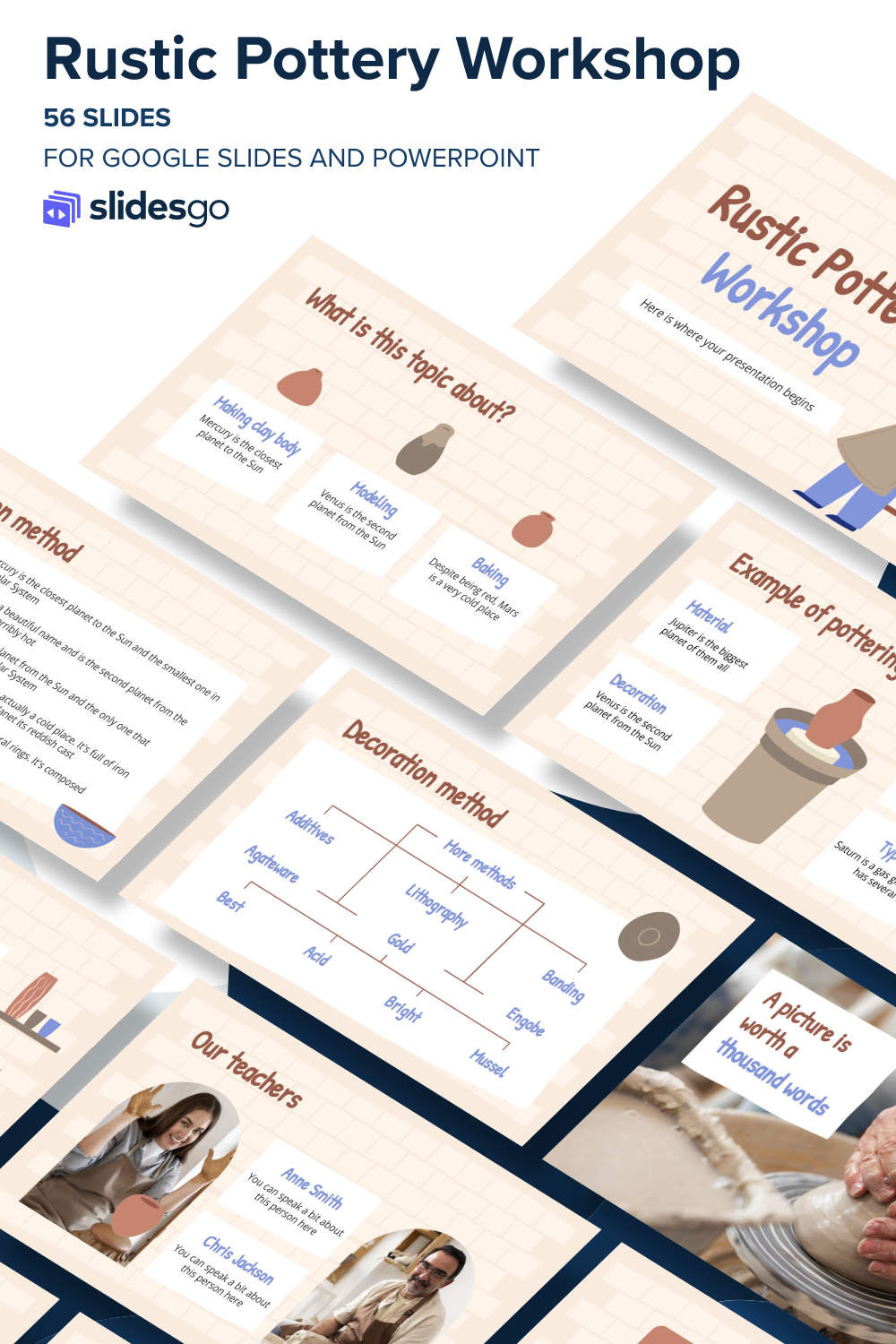 Rustic Pottery Workshop | Google Slides & PowerPoint