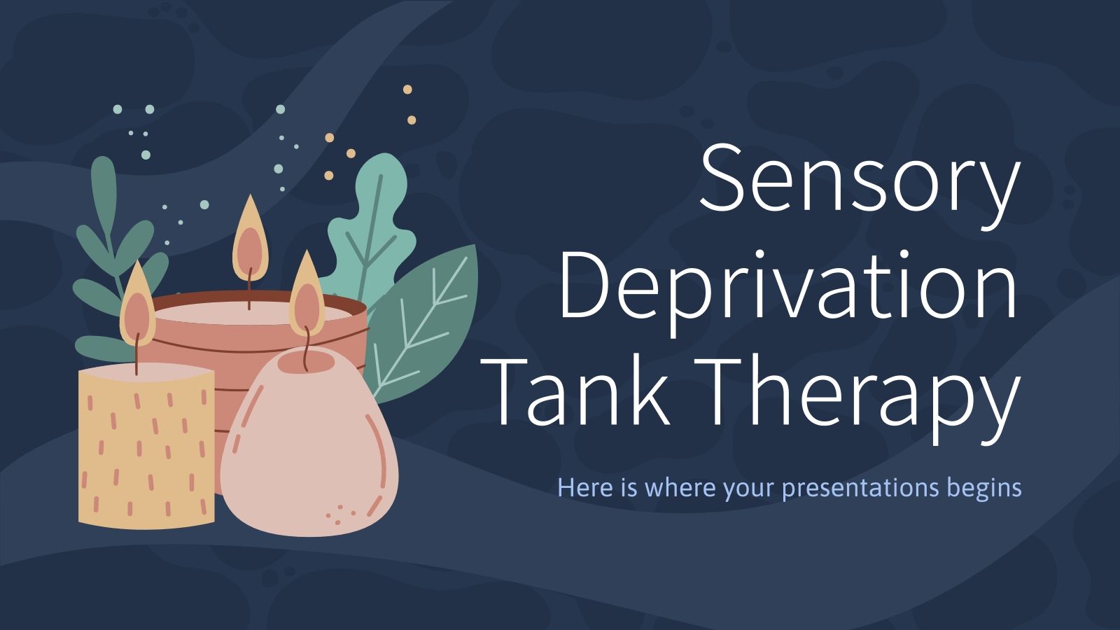 Sensory Deprivation Tank Therapy Google Slides & PPT template