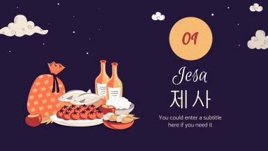 Chuseok Festivity presentation template