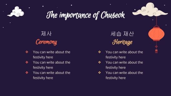 Chuseok Festivity presentation template