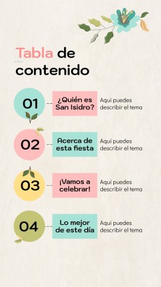 산 이시드로 축제 프레젠테이션 템플릿