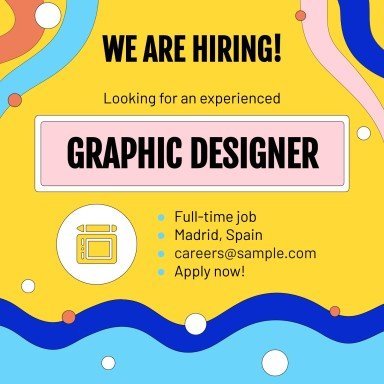 Wir suchen dich! Instagram Posts Präsentationsvorlage