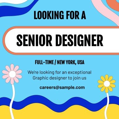 Wir suchen dich! Instagram Posts Präsentationsvorlage