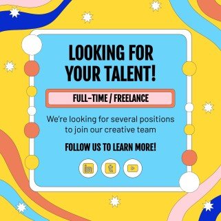 Wir suchen dich! Instagram Posts Präsentationsvorlage