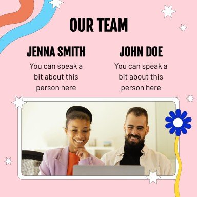 Wir suchen dich! Instagram Posts Präsentationsvorlage