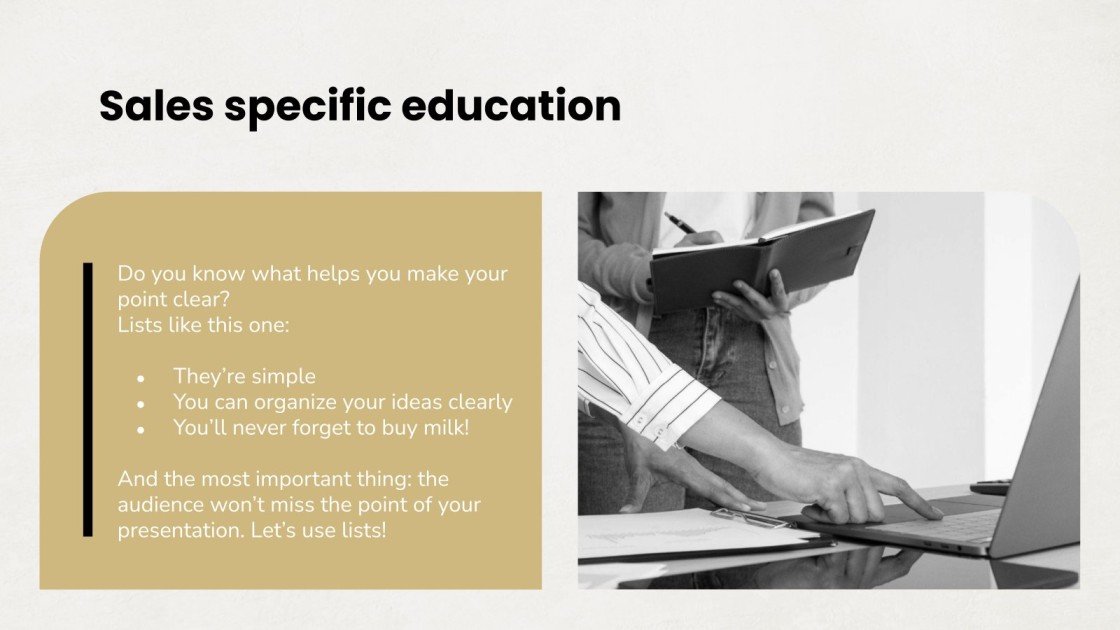 Slideshow for Sales Interview Google Slides & PowerPoint