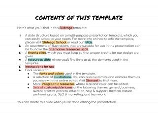 Sketchnotes-Lektion Präsentationsvorlage