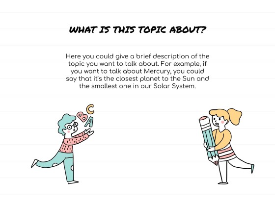 Sketchnotes-Lektion Präsentationsvorlage