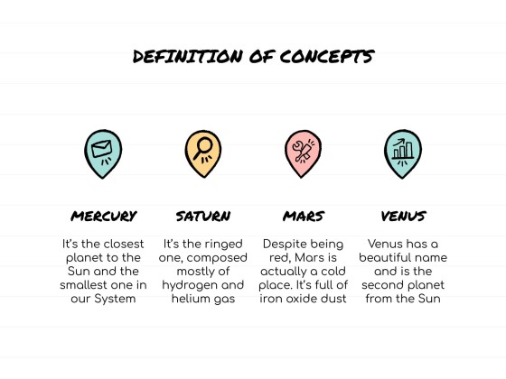 Sketchnotes-Lektion Präsentationsvorlage
