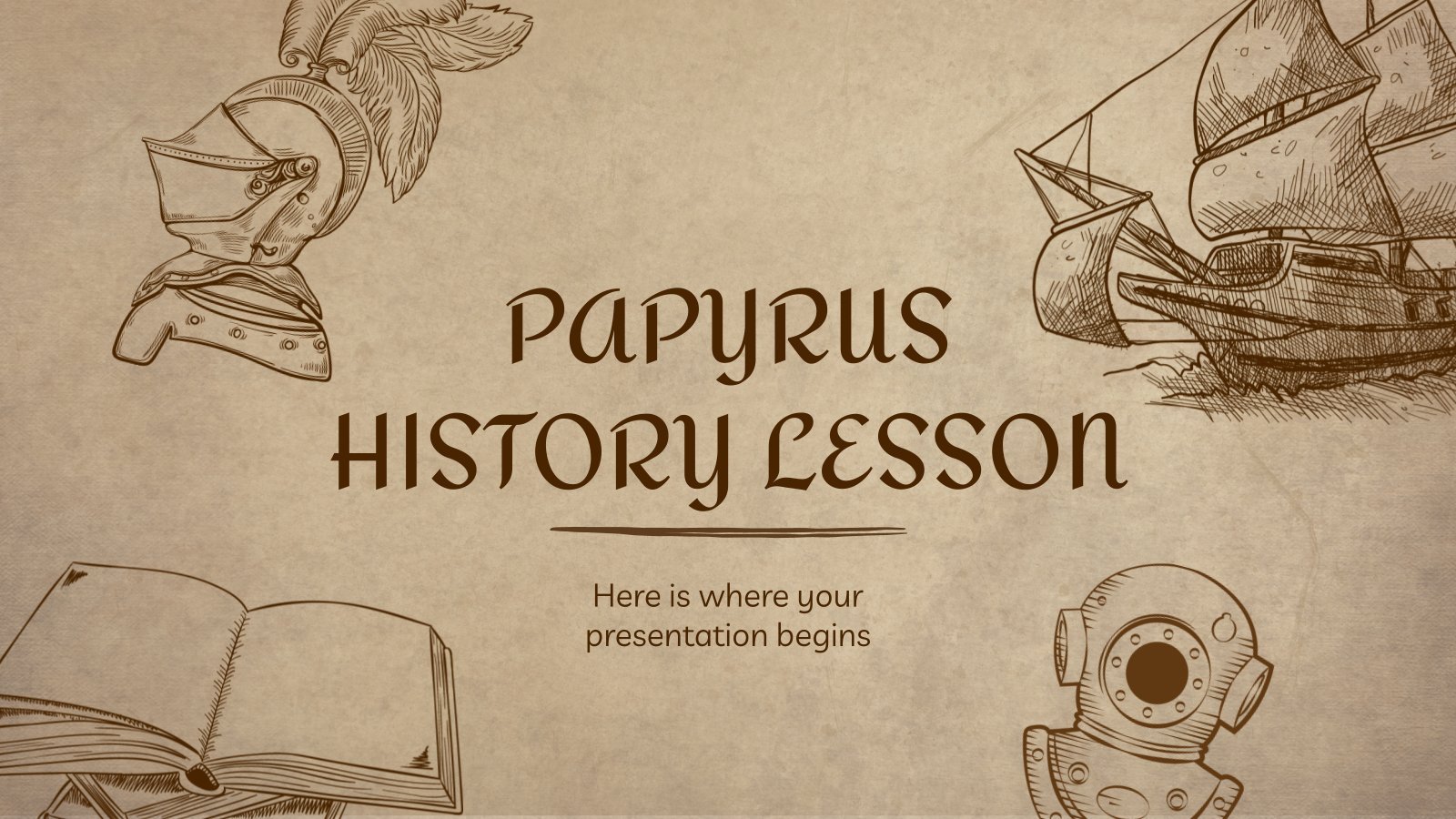 Cours d’histoire sur le papyrus Modèles de présentation