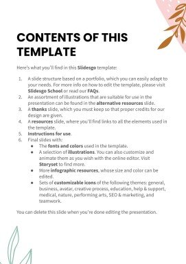 파스텔 톤의 포트폴리오 프레젠테이션 템플릿