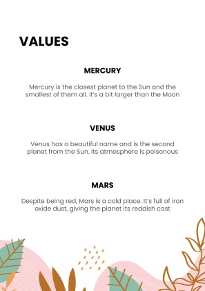 파스텔 톤의 포트폴리오 프레젠테이션 템플릿