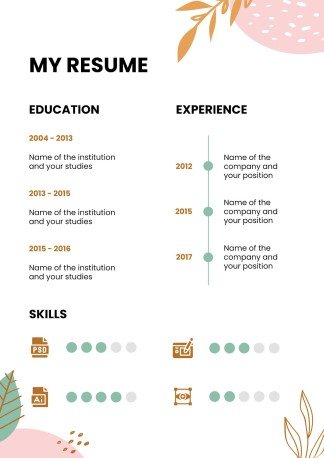 파스텔 톤의 포트폴리오 프레젠테이션 템플릿