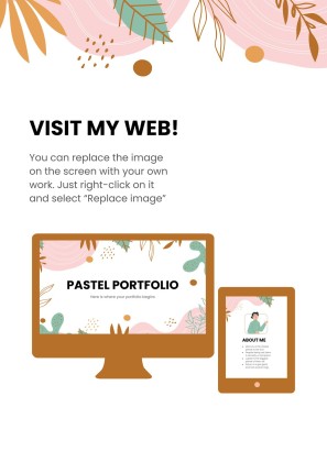 파스텔 톤의 포트폴리오 프레젠테이션 템플릿