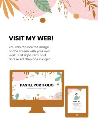 파스텔 톤의 포트폴리오 프레젠테이션 템플릿